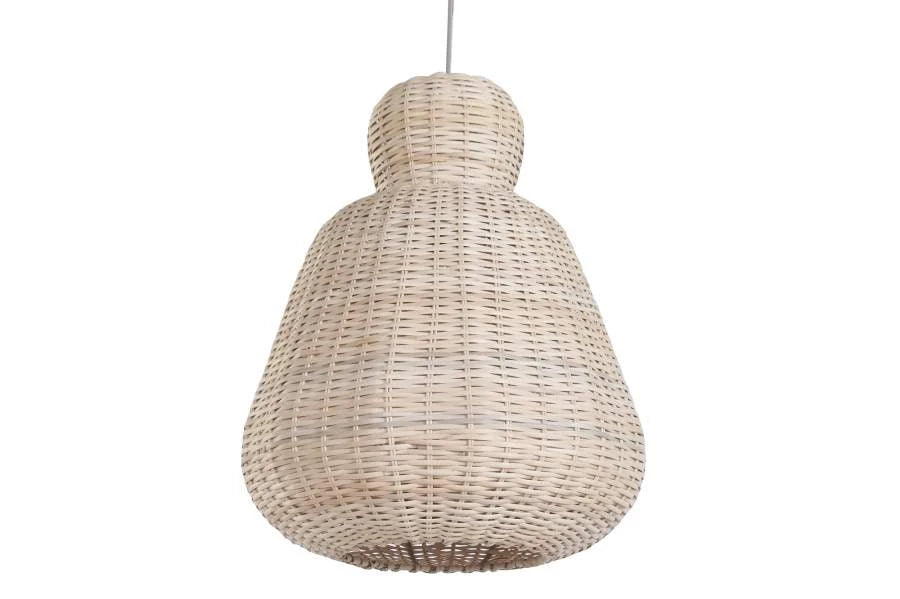 LAMPARA TECHO RATAN 43X43X56