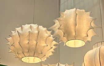 LAMPARA TECHO SEDA SINTETICA 55X55X35 BLANCO