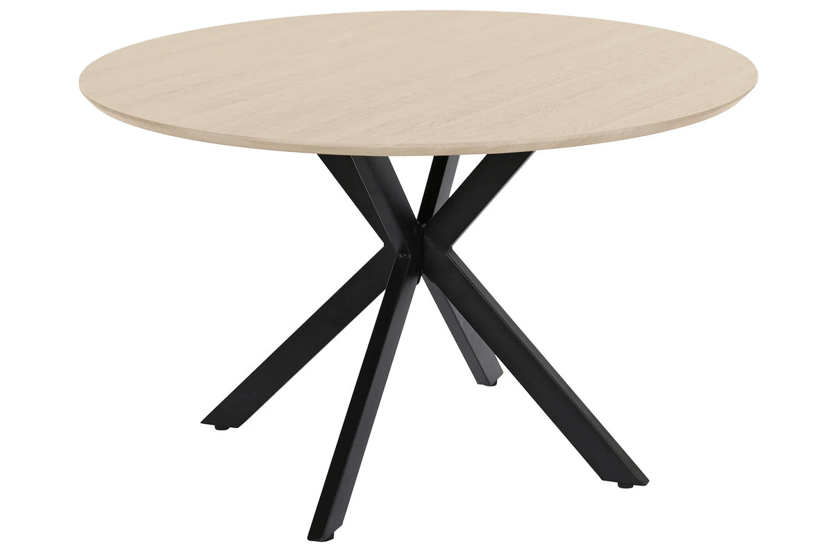 MESA COMEDOR MDF HIERRO 120X120X75 3CM. GROSOR