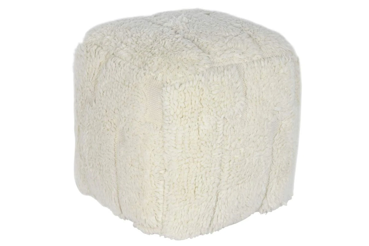 REPOSAPIES LANA ALGODON 45X45X45 RELIEVE CRUDO