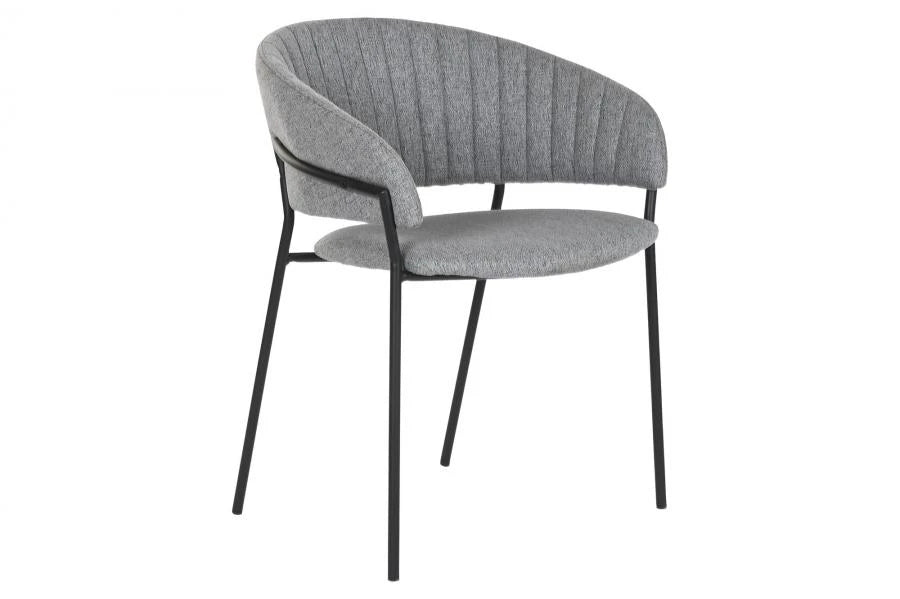 SILLA POLIESTER METAL 59X53,5X74 GRIS CLARO