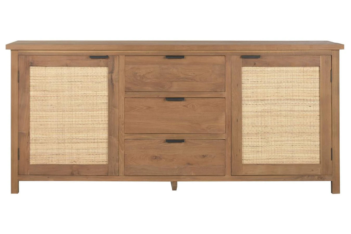 BUFFET TECA RECICLADA RATAN 181X46X81 NATURAL