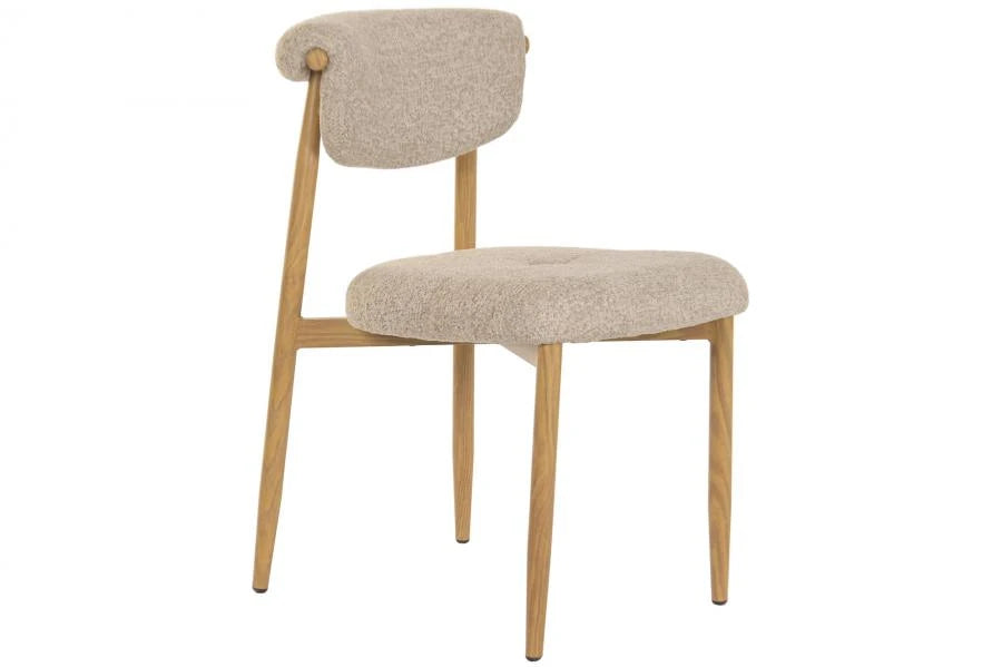 SILLA METAL POLIESTER 47X59,5X80 NATURAL