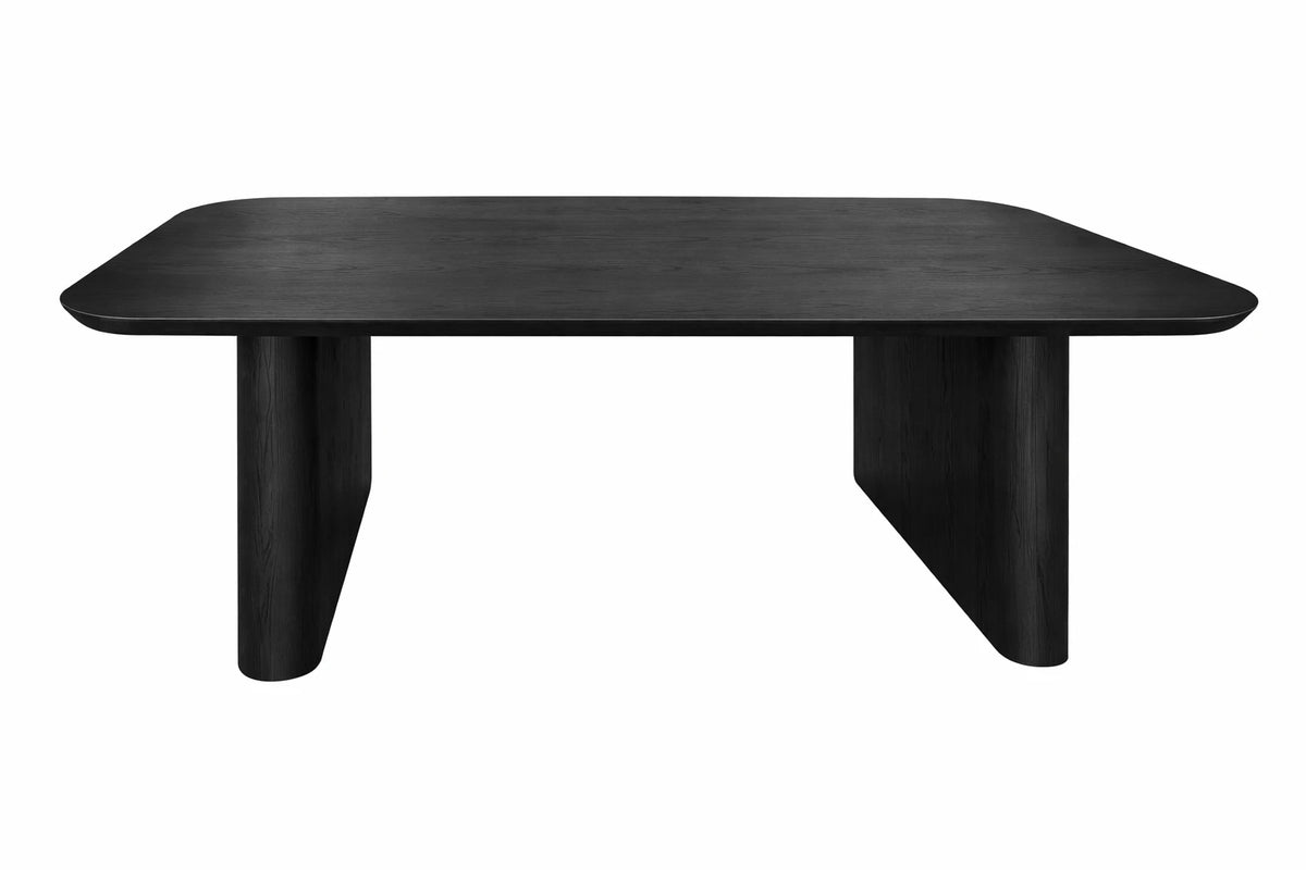 MESA COMEDOR ABETO 180X90X77 PARA 6 PERSONAS NEGRO