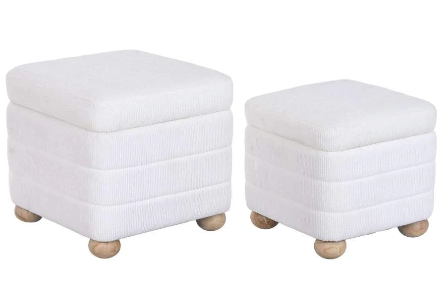 REPOSAPIES SET 2 POLIESTER 43X43X40 ALMACENAJE INT