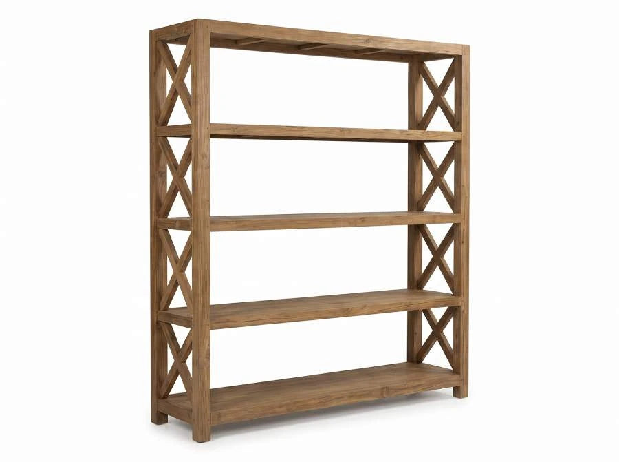 ESTANTERIA TECA RECICLADA 150X45X200