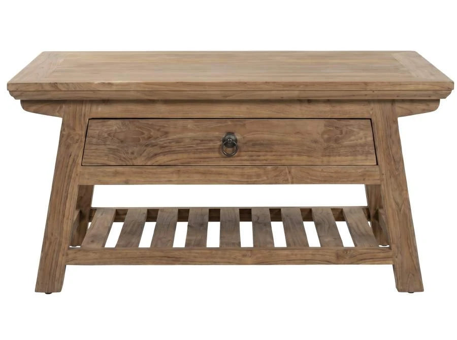 DESCALZADORA TECA RECICLADA 120X60X40 MARRON