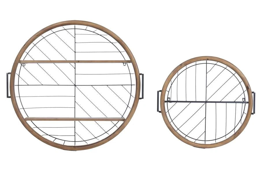 ESTANTERIA PARED SET 2 METAL ABETO 83X23X86