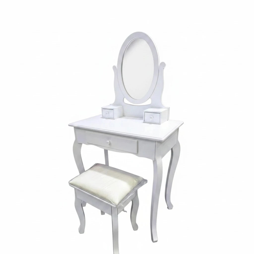 TOCADOR SET 2 MDF ESPEJO 70X40X129.5 BLANCO