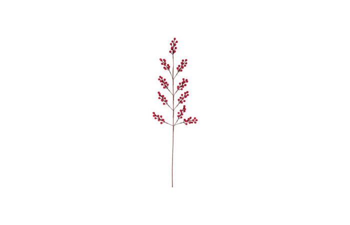 RAMA ROJA BAYAS NAVIDAD 95CM