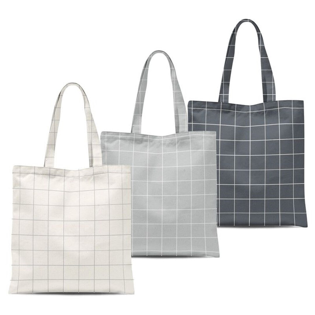 BOLSA ALGODON CUADROS