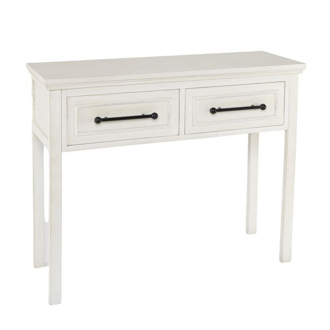 CONSOLA 2 CAJONES BLANCO