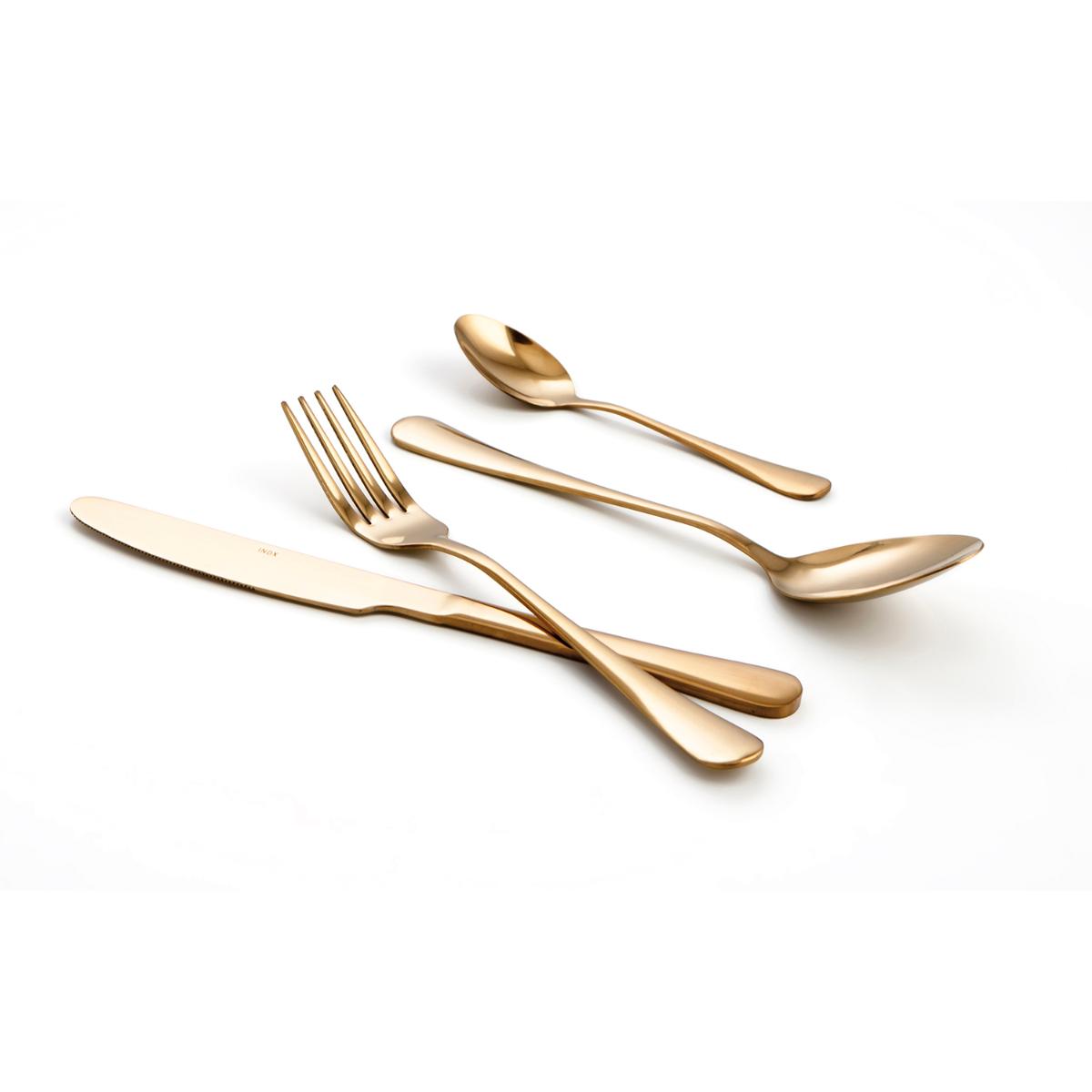 SET 24 CUBIERTOS ORO