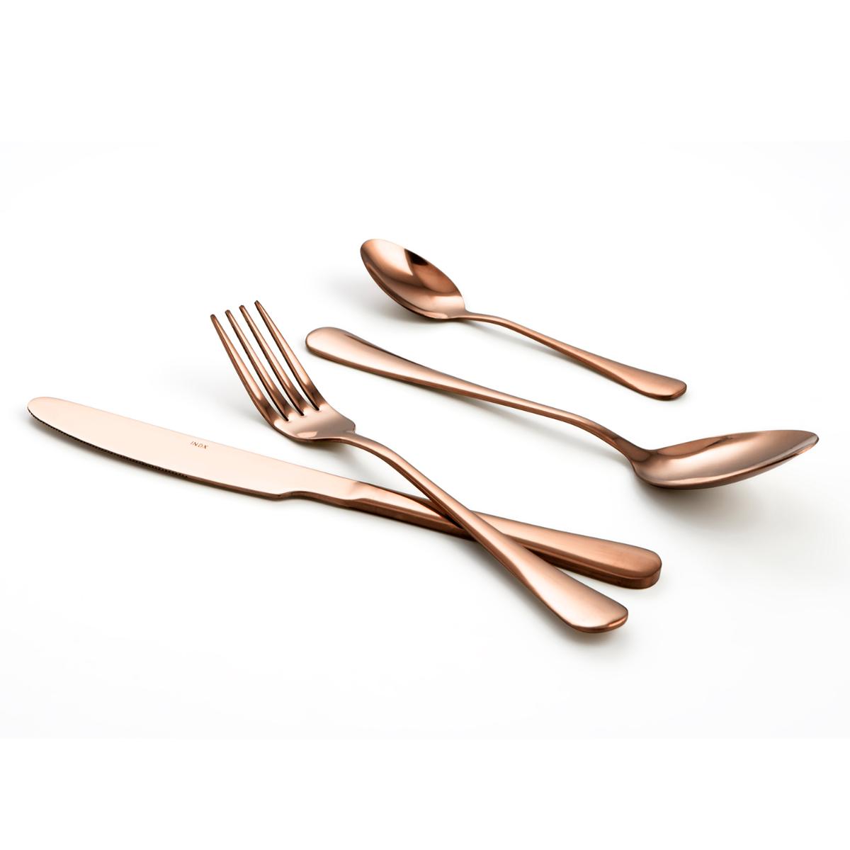 SET 24 CUBIERTOS COBRE