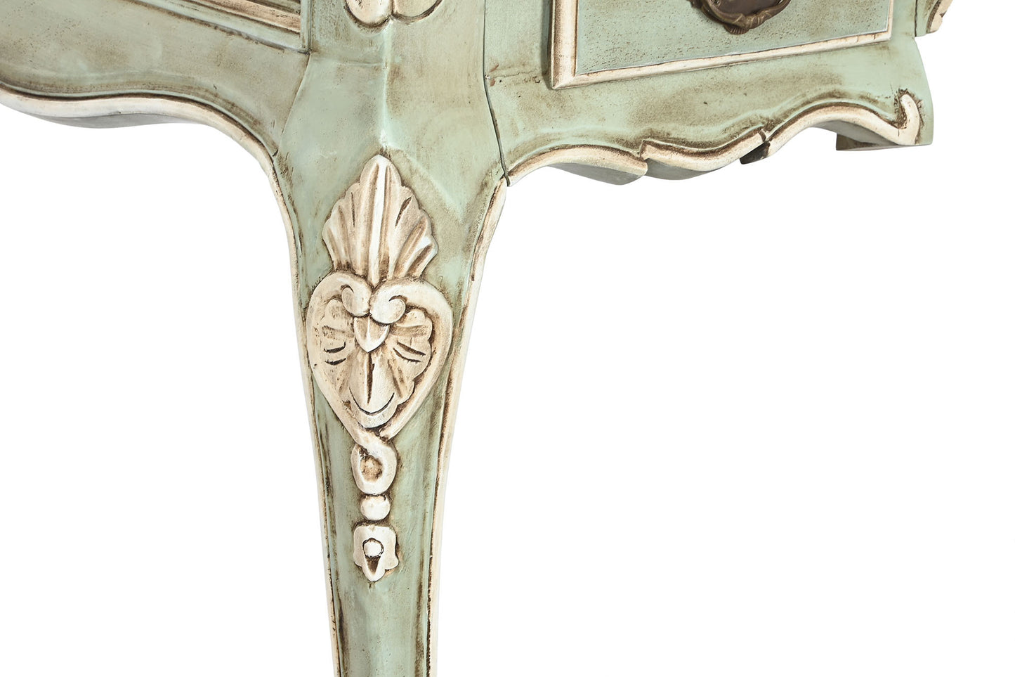 ESCRITORIO MADERA MACIZA DECAPE VERDE