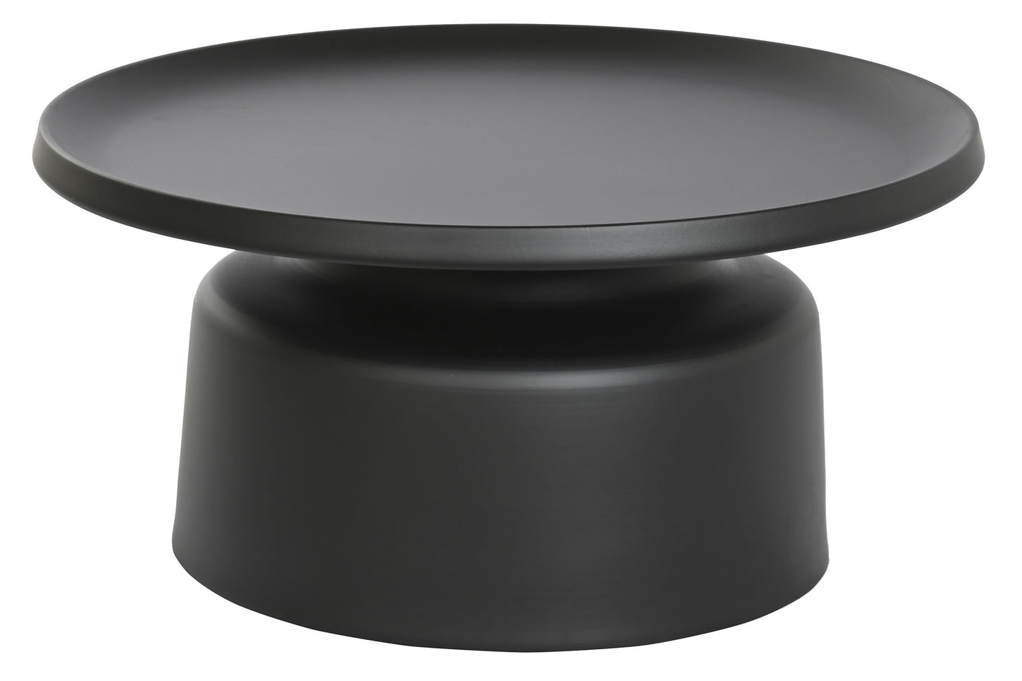 MESA CENTRO METAL 75X75X38 NEGRO