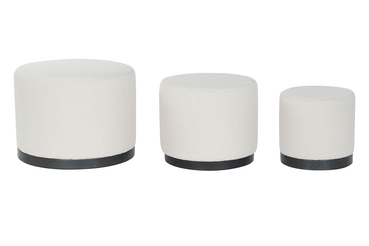 REPOSAPIES SET 3 POLIESTER MDF 60X60X45 BORREGUITO