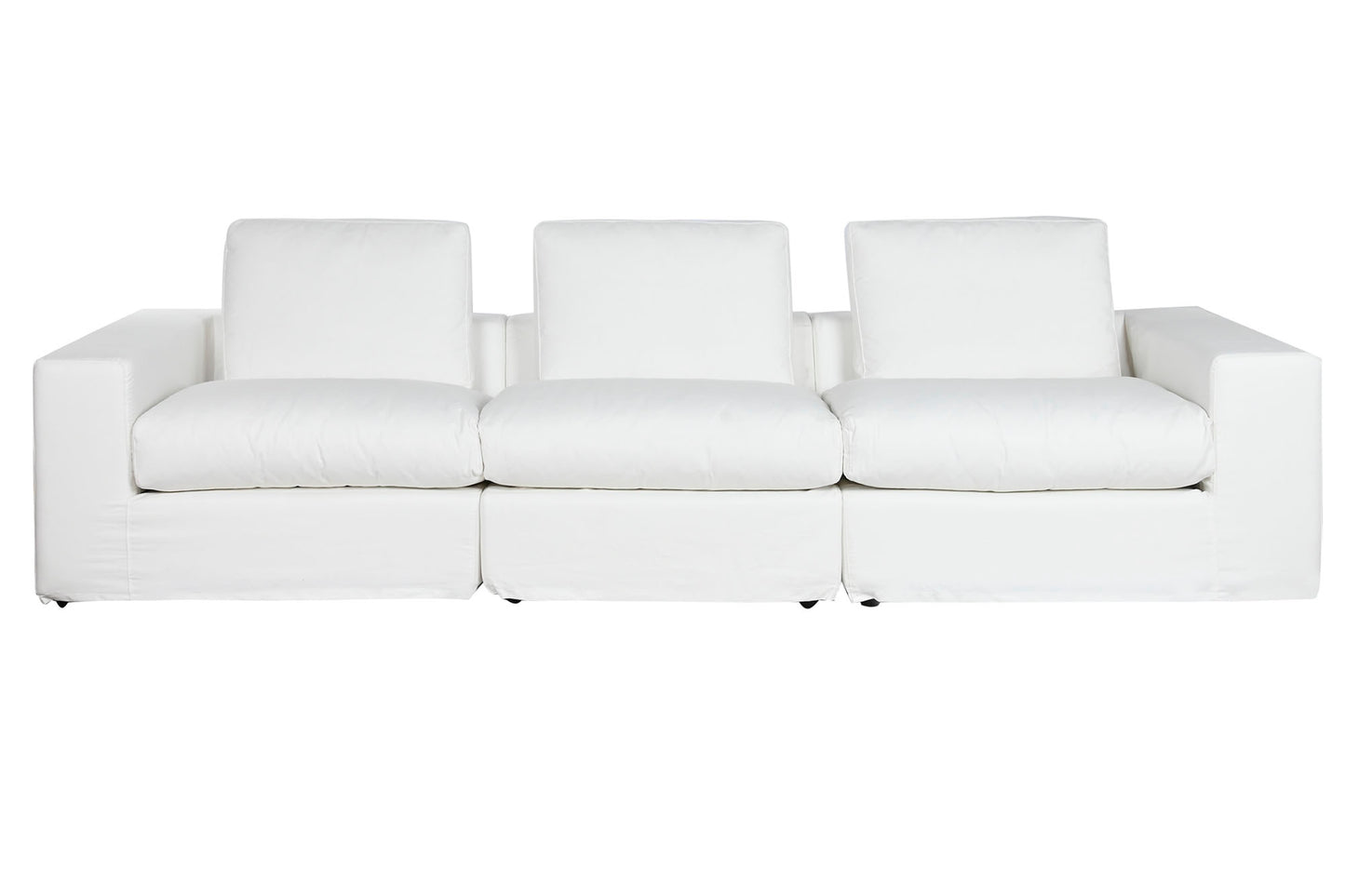 SOFA POLIESTER PLUMA 286X95,5X57 DESENFUNDABLE