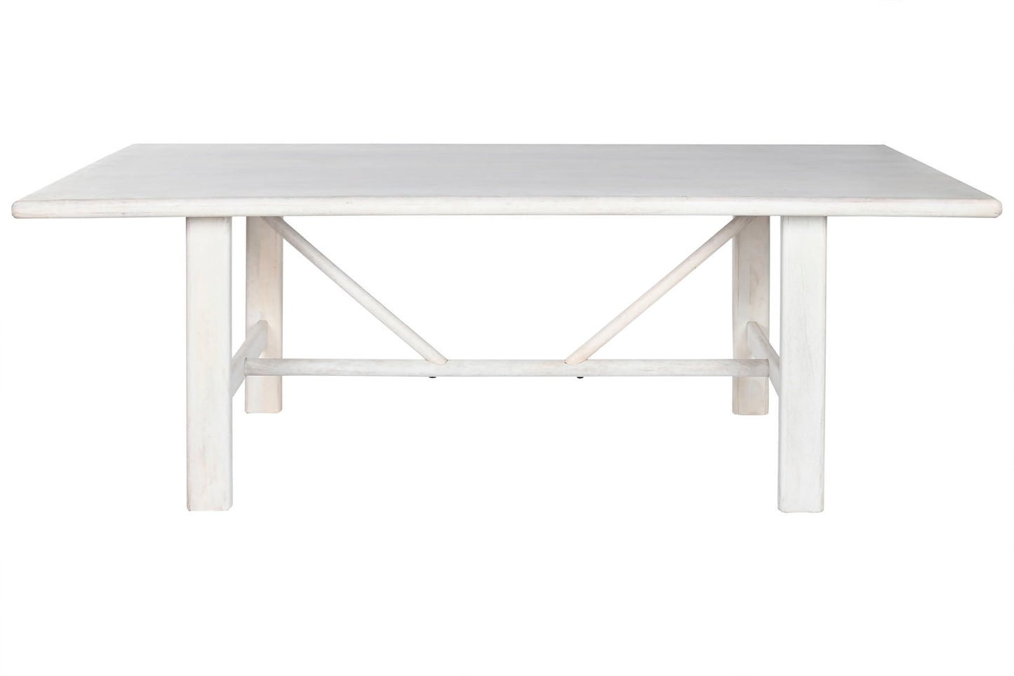 MESA COMEDOR MANGO 213,4X96,5X76,2 BLANCO
