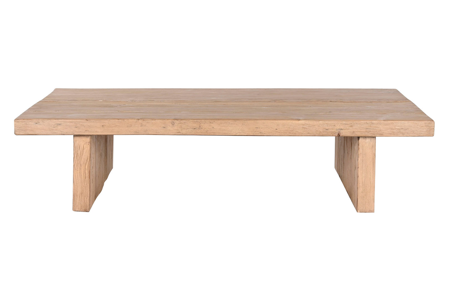 MESA CENTRO OLMO MACIZO 170X100X40 NATURAL NATURAL