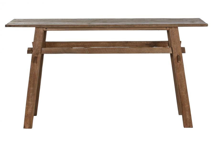 CONSOLA TECA RECICLADA 140X40X75