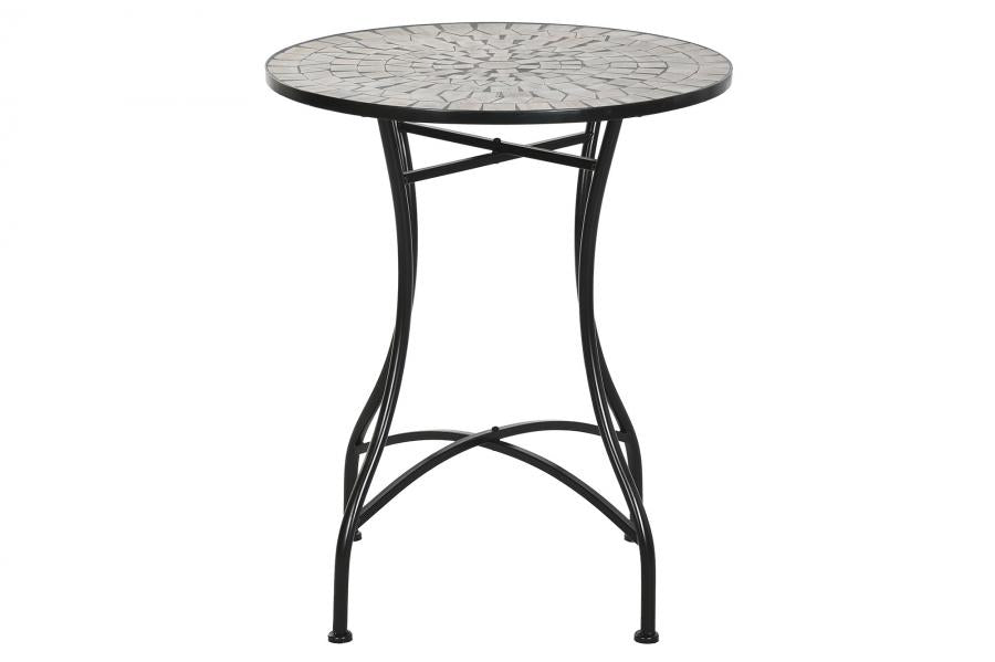 MESA METAL CERAMICA 60X60X72 MOSAICO MULTICOLOR
