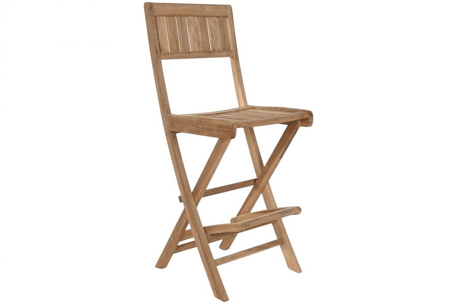 TABURETE TECA 50X55X120 PLEGABLE NATURAL MARRON