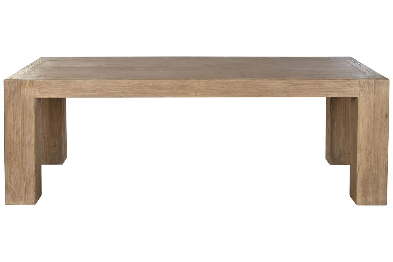MESA COMEDOR OLMO MACIZO 220X100X76 NATURAL