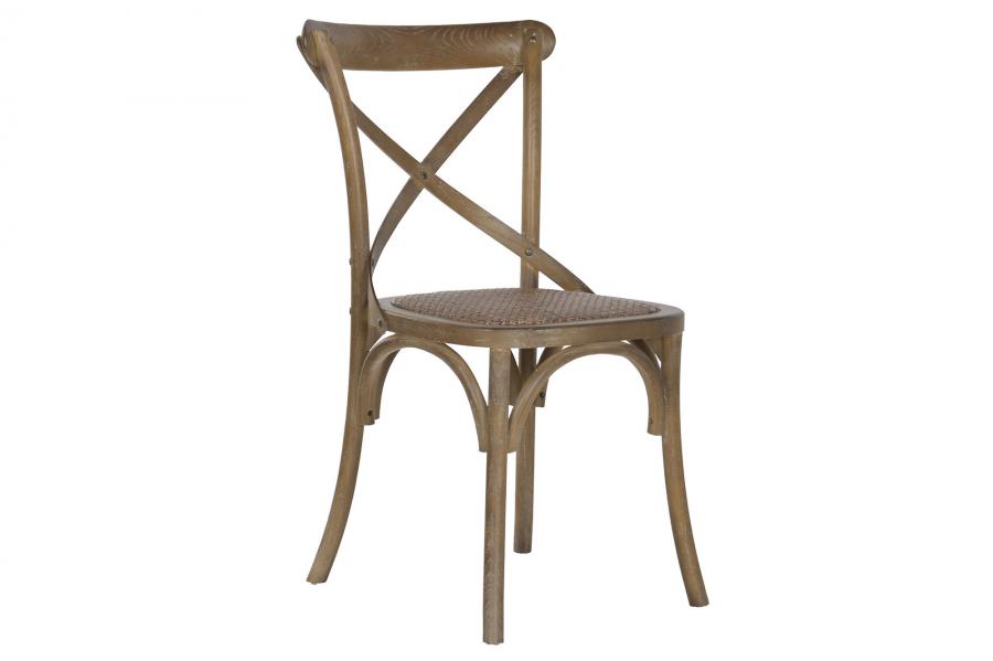SILLA OLMO RATAN 50X52,5X88 CROSSBACK ENVEJECIDO