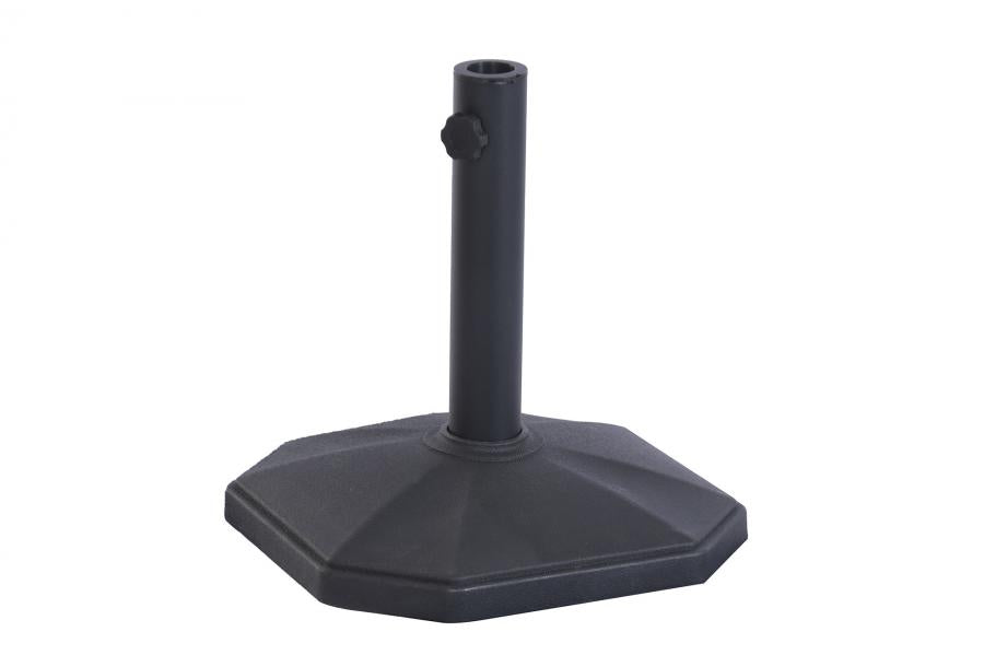 BASE PARASOL PLASTICO ALTA DENSIDAD 37X37X39 13KG.