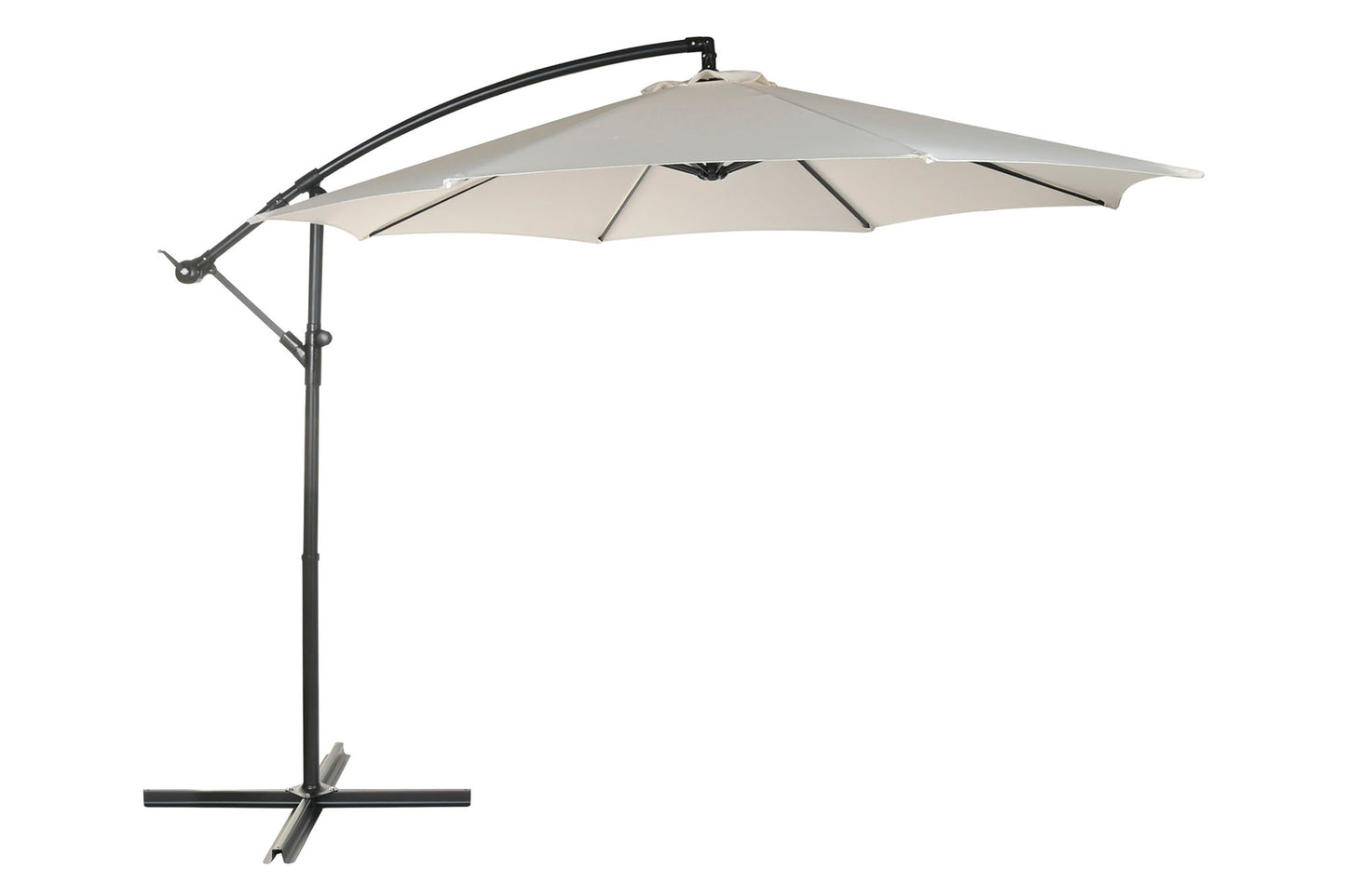 PARASOL ACERO 300X350X250 UV 50+ GIRATORIO 360