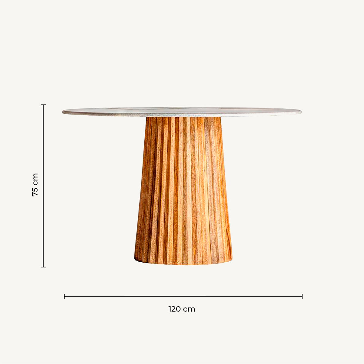 MESA COMEDOR PLISSÉ WOOD