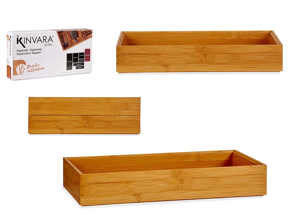 ORGANIZADOR BAMBU 30X15CM