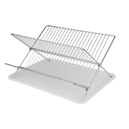 ESCURREPLATOS PLEGABLE CON BANDEJA INOX