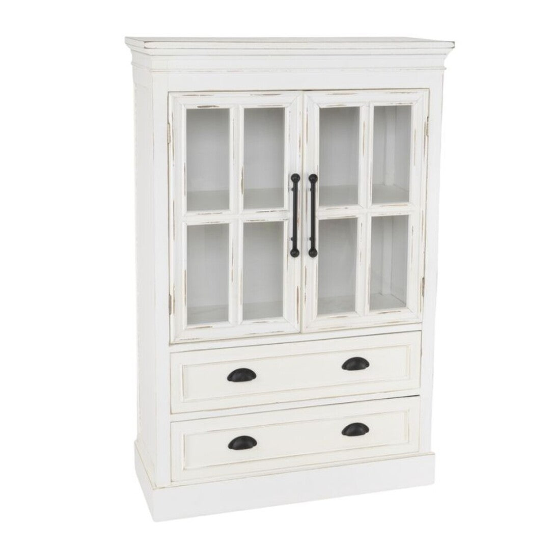 VITRINA 2 CAJONES BLANCO