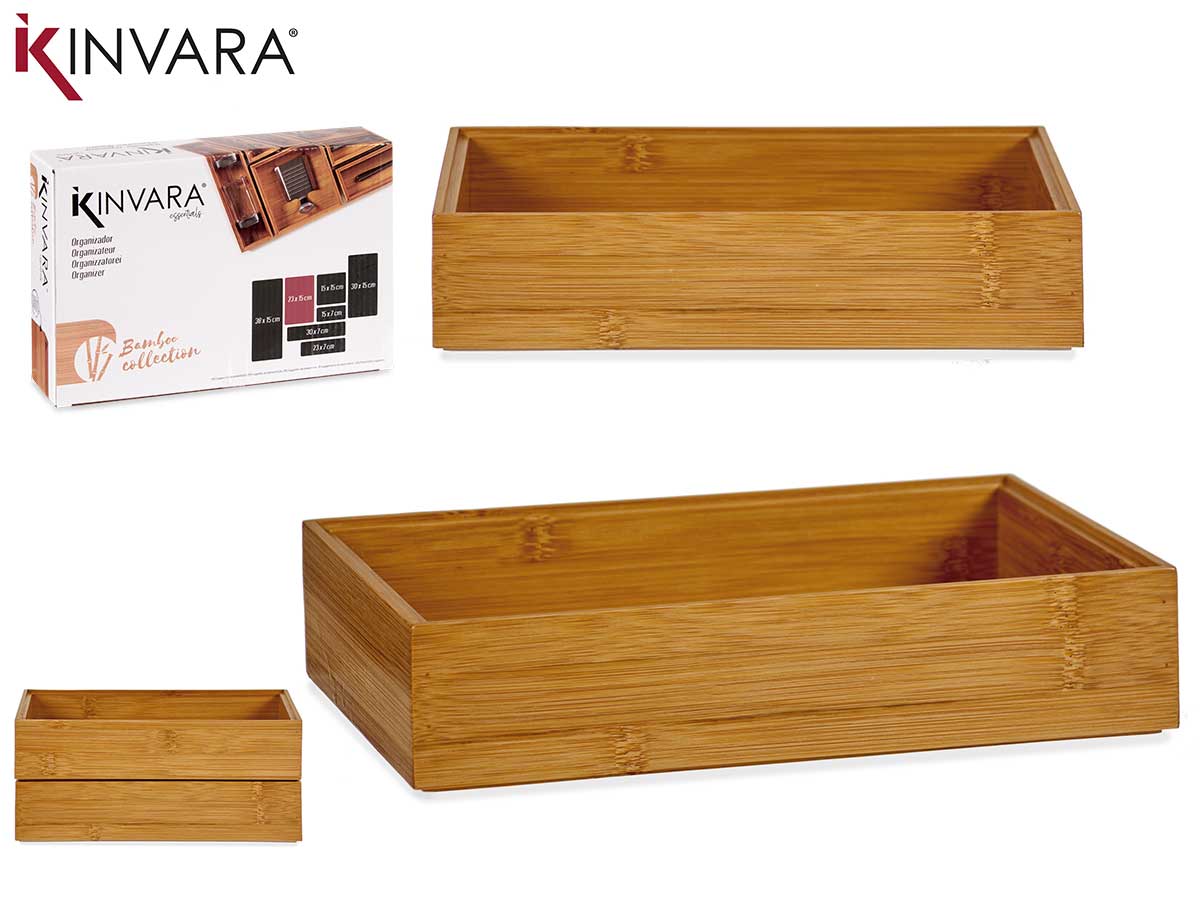 ORGANIZADOR BAMBU APILABLE 23X15CM