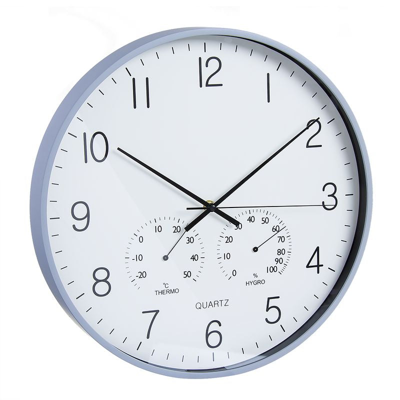 RELOJ 40CM GRIS