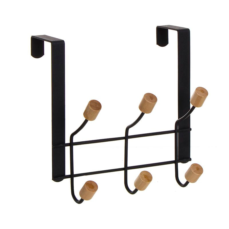 PERCHERO 3 COLGADORES NEGRO