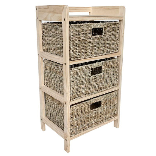 CAJONERA 3 CAJONES NATURAL