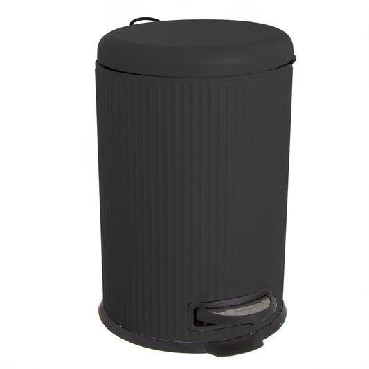 PAPELERA 20L CIERRE LENTO NEGRA