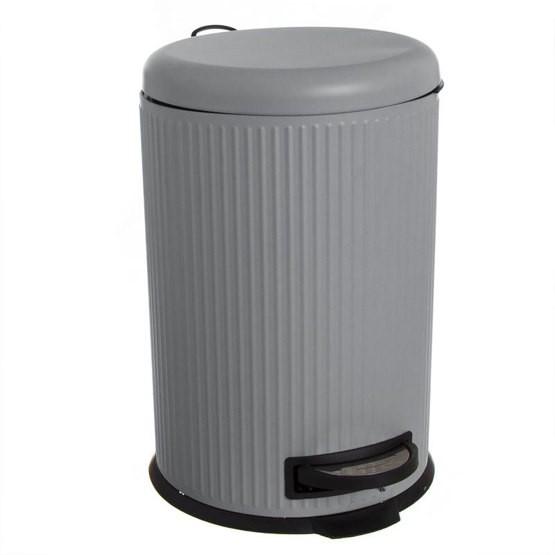PAPELERA 20L CIERRE LENTO GRIS
