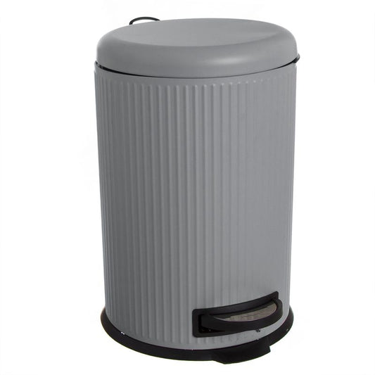 PAPELERA 20L CIERRE LENTO GRIS