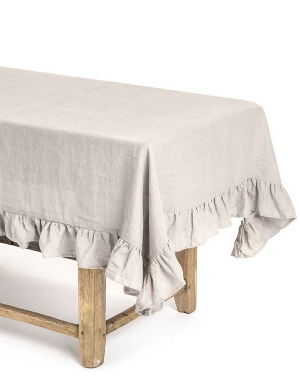 MANTEL 145X145 VOLANTES NATURAL