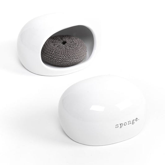 ESTROPAJERO CON ESTROPAJO BLANCO