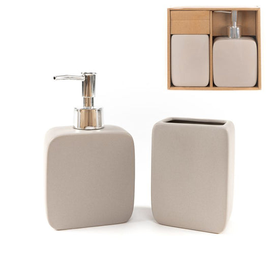 JUEGO DE BAÑO 2 PIEZAS NATURAL