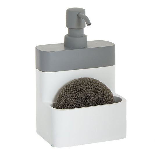 DISPENSADOR JABON CON ESTROPAJO ARENA