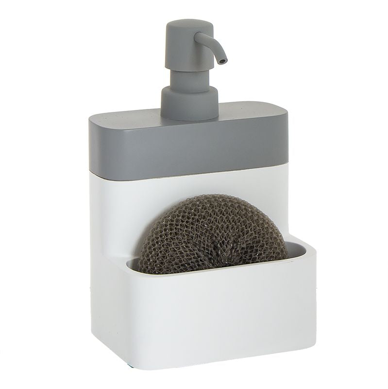 DISPENSADOR JABON CON ESTROPAJO ARENA