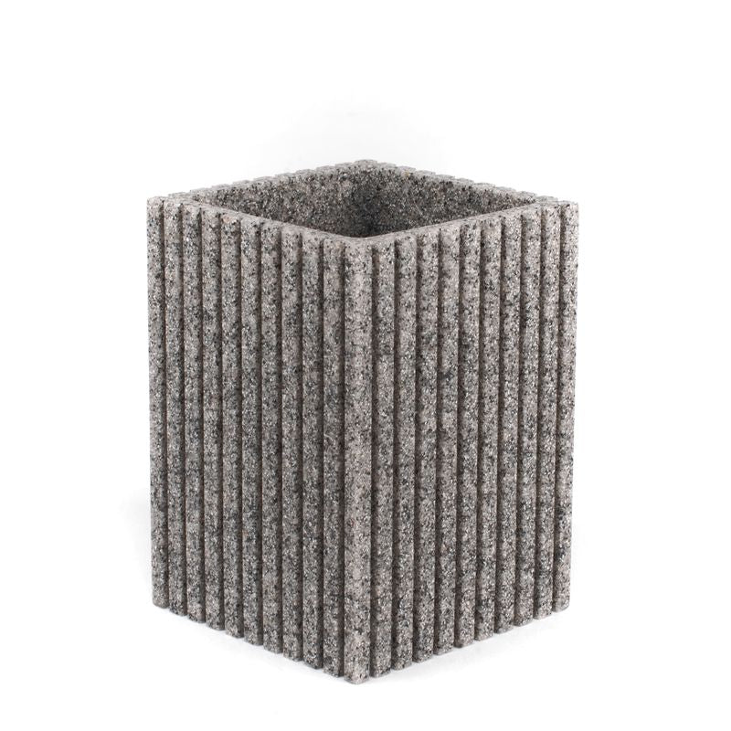 VASO BAÑO GRIS RAYAS