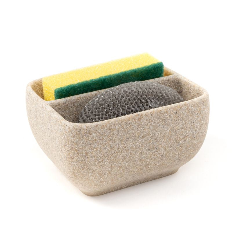 ESTROPAJERO DOBLE CON ESTROPAJOS ARENA