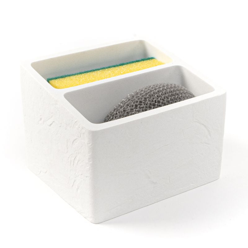 ESTROPAJERO DOBLE CON ESTROPAJOS PIZARRA BLANCO